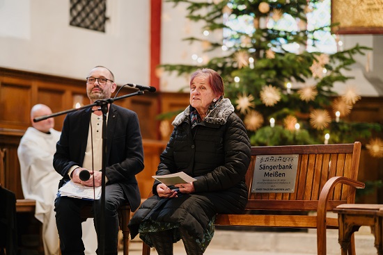Sängerbank in der Meißner Frauenkirche