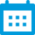 Icon Kalender in blau